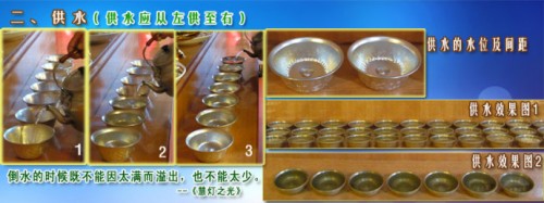 佛前供水功德及示范图片 佛前供水功德及示范图片